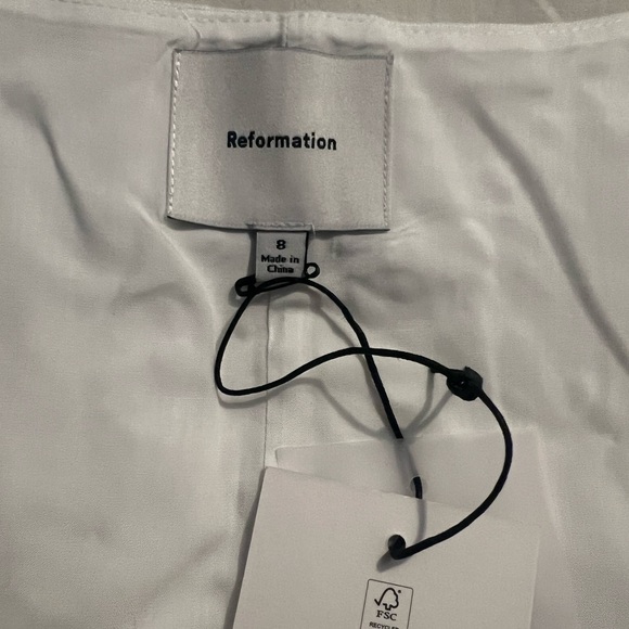 Reformation White Linen Dress - Picture 5 of 6